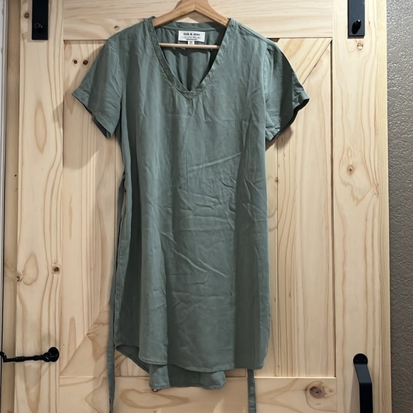 Anthropologie Cloth & Stone - Liv Tie-Front Mini Dress NWOT - S - Picture 7 of 10